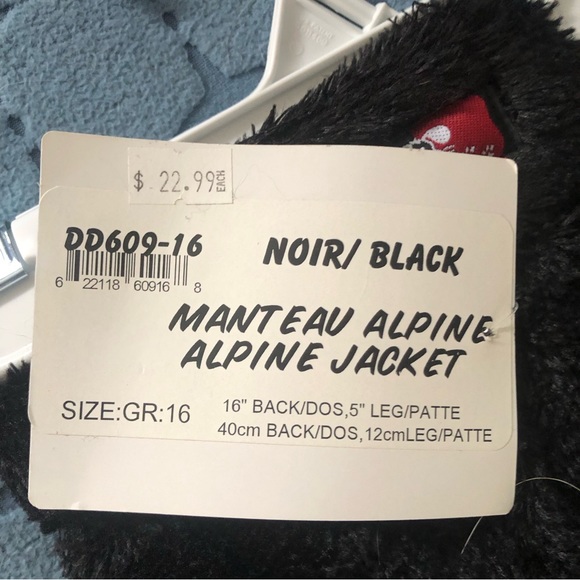 Daba Doo Dog Sweater - NWT - very cute style with that goes down each leg - Picture 5 of 8